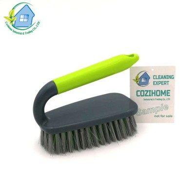 Scrubber Cleaning Pot Dish Brush Kitchen Household Plastic Handle Hard Bristles Washing Brush