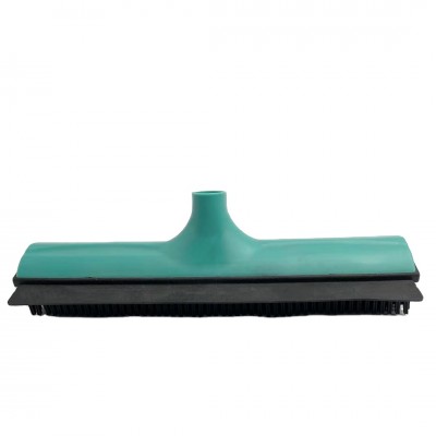 Rubber Broom Pet hair with built in Squeegee, floor brush for Carpet Hardwood floor