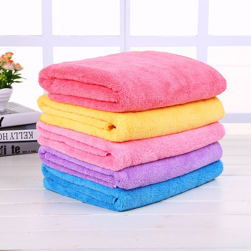 High Quality China Manufacture Hotel Coral Fleece Large Bath Towel