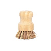 100% natural bamboo wood coconut dish cleaning brush eco friendly bamboo kitchen brush